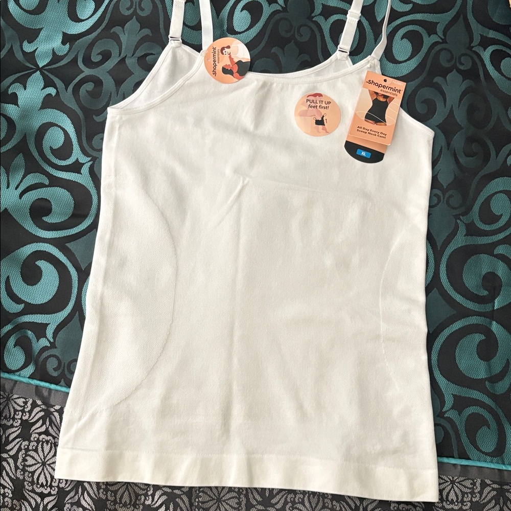 NEW Shapermint White Adjustable Strap Tank - Picture 2 of 3
